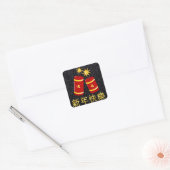Firecrackers Chinees Nieuwjaar stickers (Envelop)