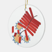 Firecrackers Keramisch Ornament (Links)