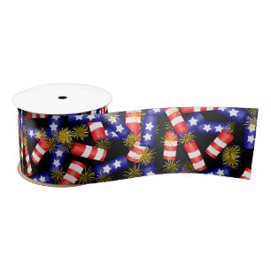 Firecrackers voor 4 juli satijnen lint