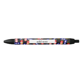 Firecrackers voor de vierde juli blauwe inkt pen