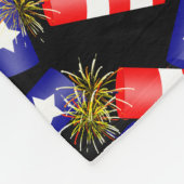 Firecrackers voor de vierde juli fleece deken (Hoek)