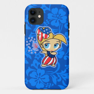Firecraker Hula Meisje Patriottische iPhone 5 Hoes