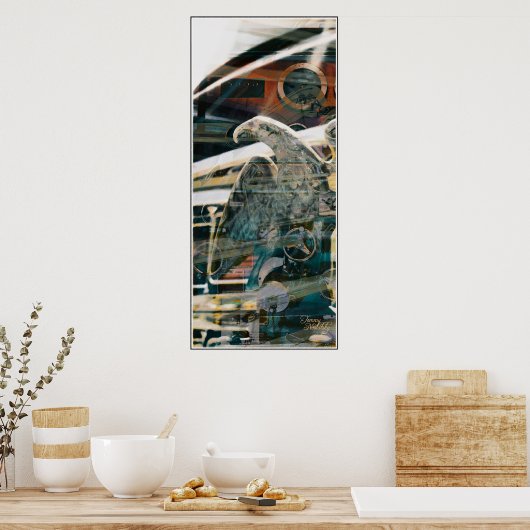 Fired Eagle 1 Poster (Keuken)