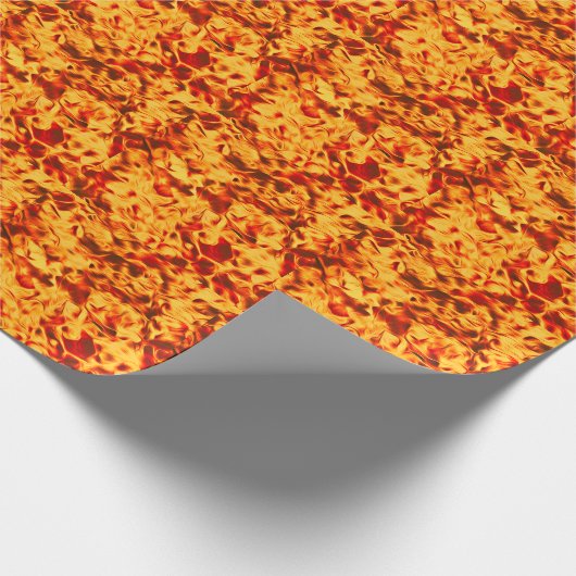 Fired Up – Bold Flame Texture Cadeaupapier (Hoek)