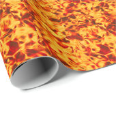 Fired Up – Bold Flame Texture Cadeaupapier (Rol Hoek)