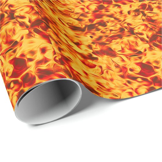 Fired Up – Bold Flame Texture Cadeaupapier (Rol Hoek)