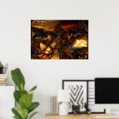 FireDome Street Uitzicht Poster (Thuiskantoor)