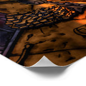 FireDome Street Uitzicht Poster (Hoek)