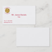 Firefighter 5 Bugle Chiefs Gold Medallion Visitekaartje (Voorkant / Achterkant)