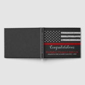 Firefighter Afstuderen Thin Red Line Party Gastenboek (Volledig)