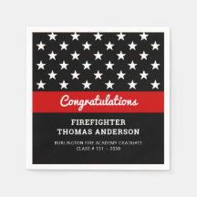 Firefighter Afstuderen Thin Red Line Party