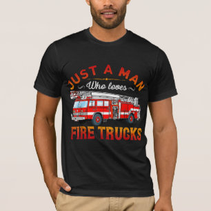 Firefighter Alleen een Man die van brandweerwage T-shirt