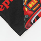 Firefighter Appreciing Maand Fleece Deken (Hoek)