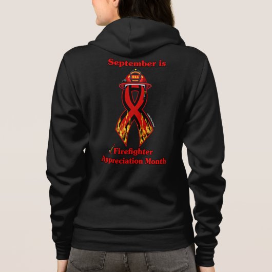 Firefighter Appreciing Maand Hoodie (Achterkant)