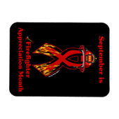 Firefighter Appreciing Maand Magneet (Horizontaal)