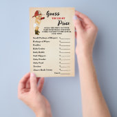 Firefighter, Baby shower met juiste prijs Flyer (Hand)