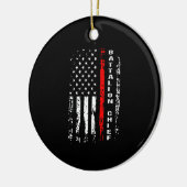Firefighter Battalion Chief Battalion Chief Gift Keramisch Ornament (Links)
