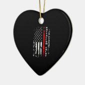 Firefighter Battalion Chief Battalion Chief Gift Keramisch Ornament (Links)