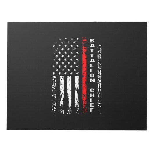 Firefighter Battalion Chief Battalion Chief Gift Notitieblok (Voorkant)