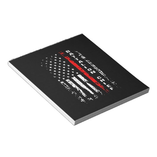 Firefighter Battalion Chief Battalion Chief Gift Notitieblok (Schuin)