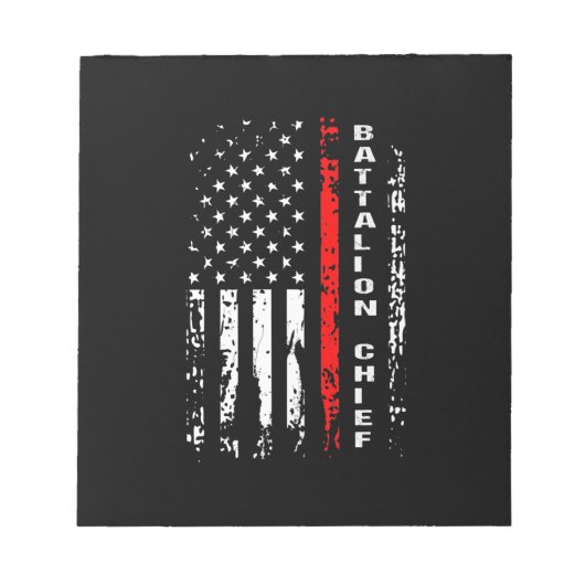 Firefighter Battalion Chief Battalion Chief Gift Notitieblok (Voorkant)