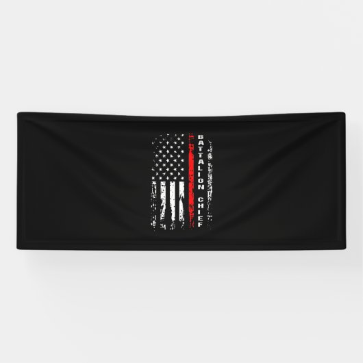 Firefighter Battalion Chief Battalion Chief Gift Spandoek (Horizontaal)