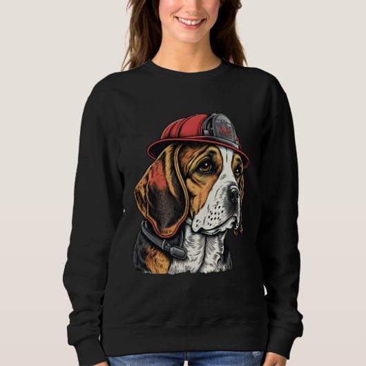 FireFighter Beagle Dog For Beagle Dad Fire Fighter Trui (Voorkant)