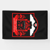 Firefighter begrafenis cadeau spandoek (Horizontaal)