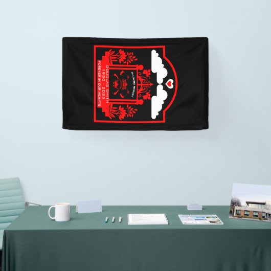 Firefighter begrafenis cadeau spandoek (Beurs)