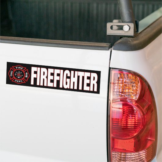 Firefighter Bumpersticker (Op Truck)