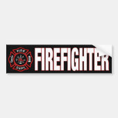 Firefighter Bumpersticker (Voorkant)