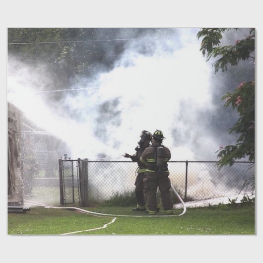 Firefighter Cadeaupapier (Vlak)