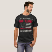 Firefighter Calls Me Mom Fire Truck Firemen Fire R T-shirt (Voorkant volledig)