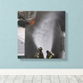Firefighter Canvas Afdruk (Insitu (Houten vloer))