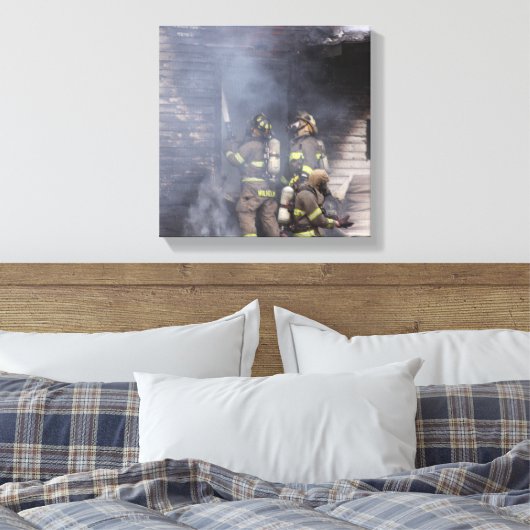 Firefighter Canvas Afdruk (Insitu (Slaapkamer))