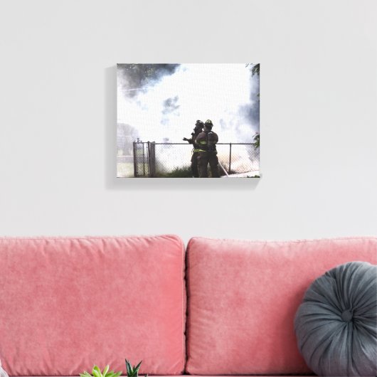 Firefighter Canvas Afdruk (Insitu (Woonkamer))
