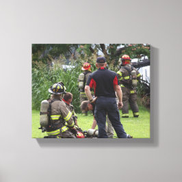 Firefighter Canvas Afdruk