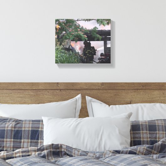 Firefighter Canvas Afdruk (Insitu (Slaapkamer))