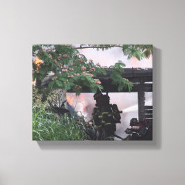 Firefighter Canvas Afdruk