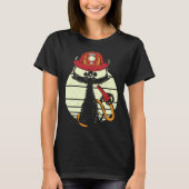 Firefighter Cat In Firefighter Uniform Firefighter T-shirt (Voorkant)