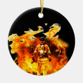 Firefighter Circle Ornament (Voorkant)