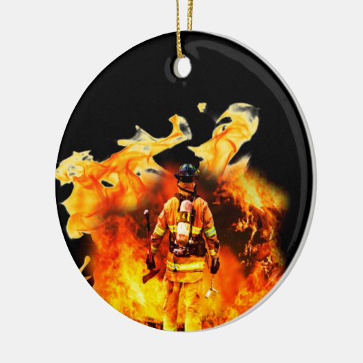 Firefighter Circle Ornament (Links)