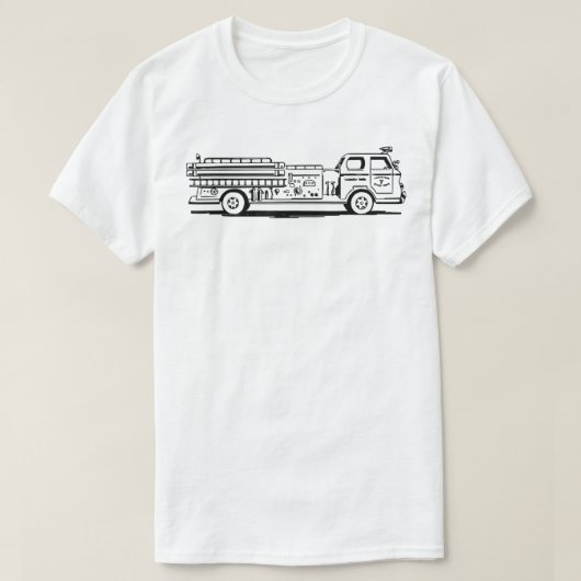 Firefighter Classic Fire Truck Old Pumper Fir T-shirt (Design voorkant)