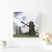 Firefighter Clock Vierkante Klok (Huis)