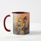 Firefighter Coffee Cup Persoonlijke woorden Mok (Links)