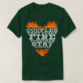 Firefighter Couple T-shirt (Design voorkant)