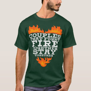 Firefighter Couple T-shirt