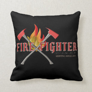 FIREFIGHTER Crossed-assen (glazen effect) Kussen