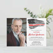 Firefighter Custom Photo Fireman Retirement Kaart (Staand voorkant)