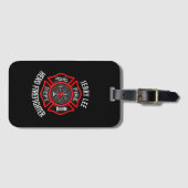 Firefighter Custom Text Name Persoonlijk Bagagelabel (Voorkant (horizontaal))